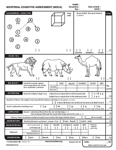 MoCA Form