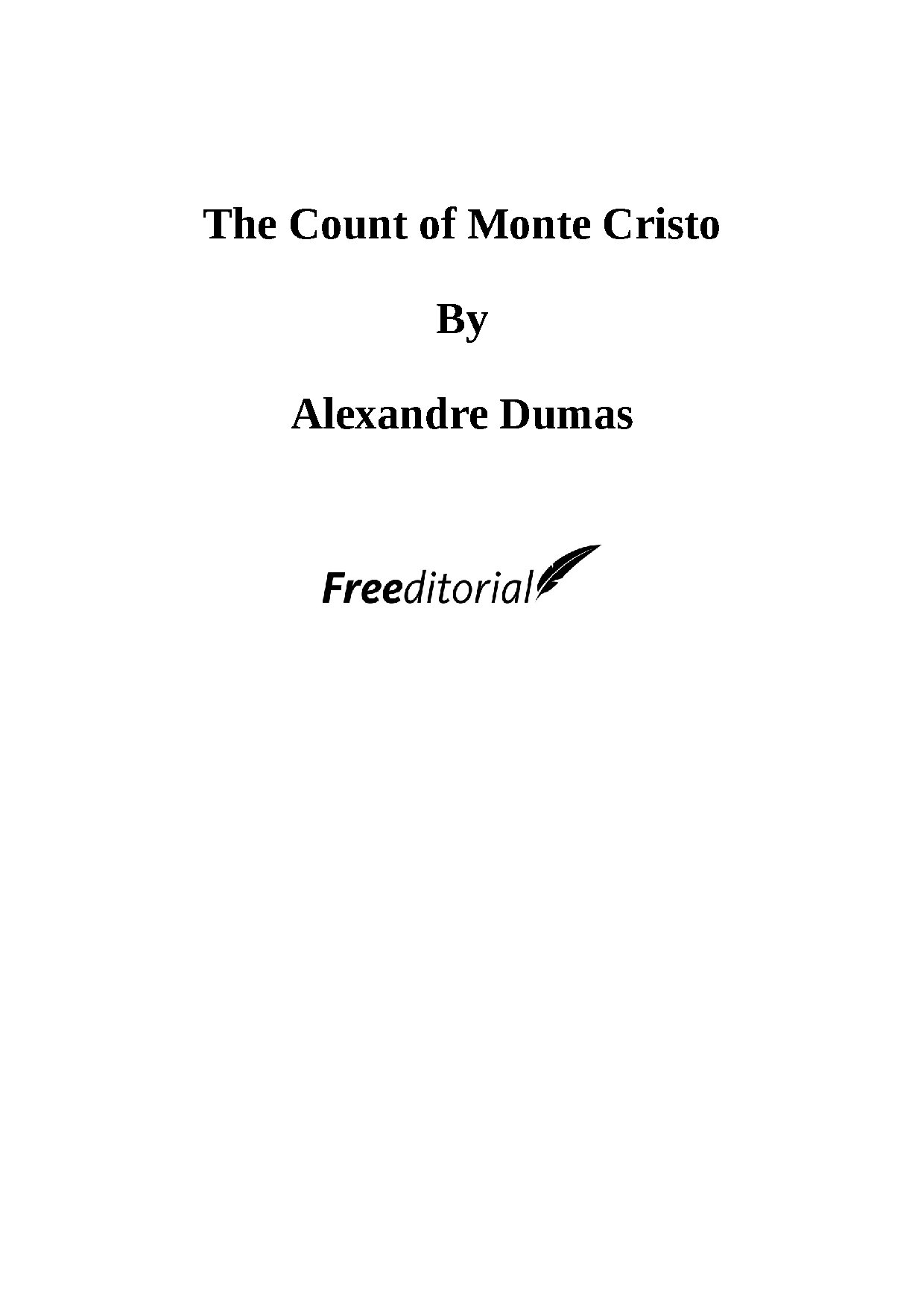 The Count of Monte Cristo Novel