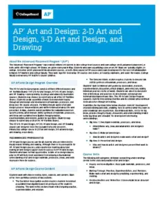 Ap Art And Design Course Overview
