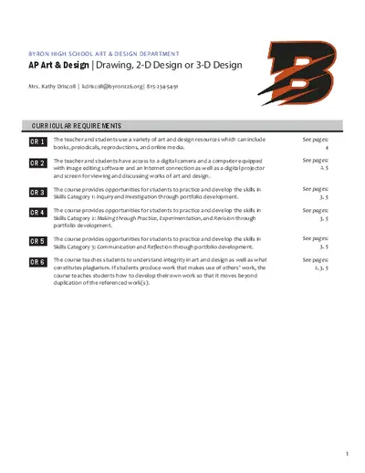 AP Art & Design | Drawing, 2-D Design or 3-D Design