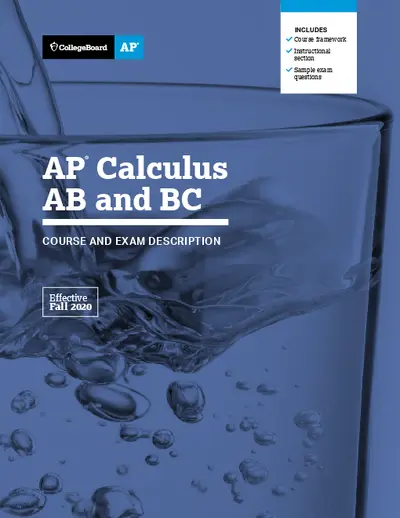Ap Calculus Ab And Bc Course And Exam Description