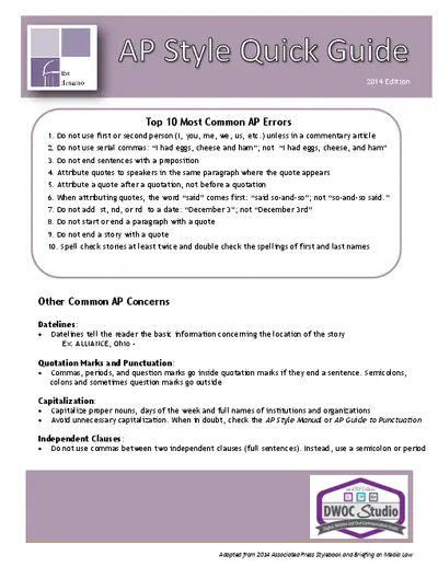 Top 10 Most Common AP Errors – AP Guide