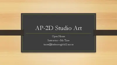 AP-2D Studio Art