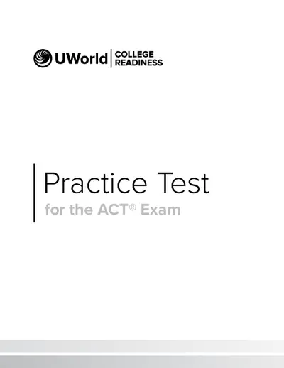 CR ACT Practice Test