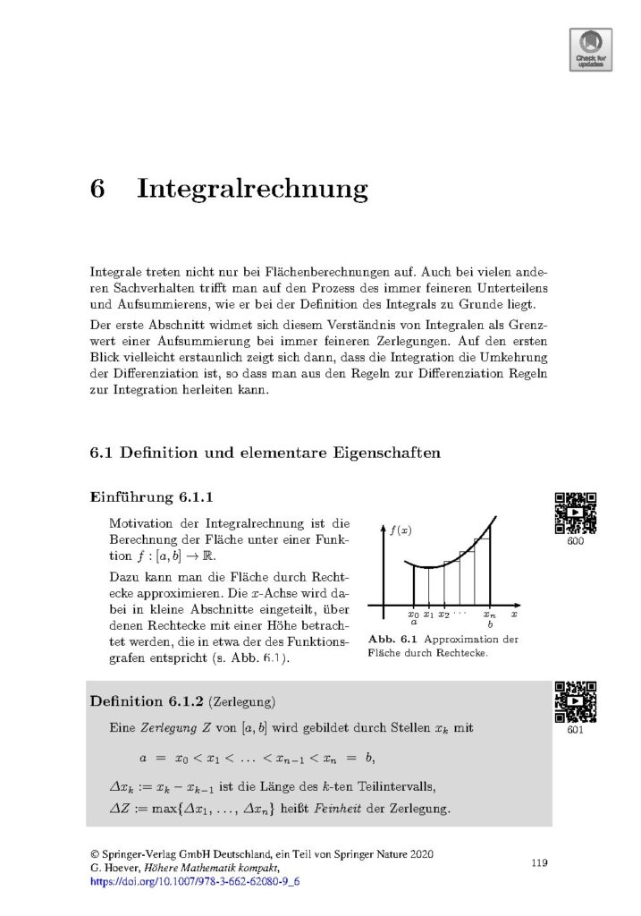 Integralrechnung by G. Hoever