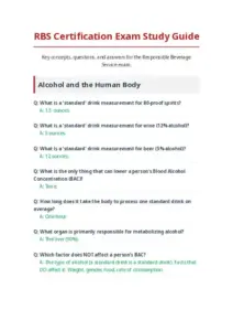RBS Exam Answers