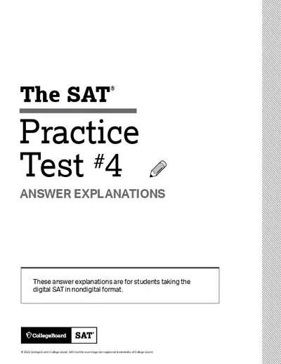 Sat Practice Test 4
