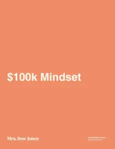 $100k Mindset