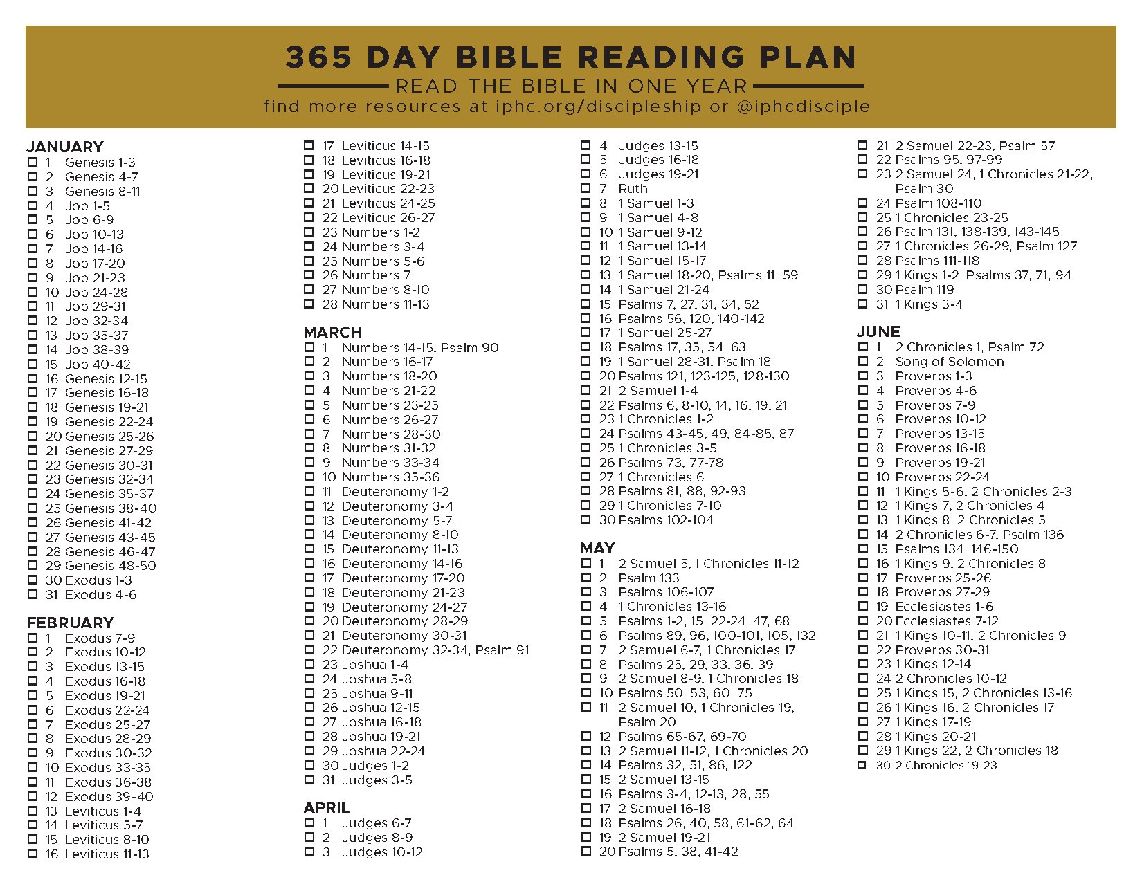 365 Day Bible Reading Plan for Daily Scripture Reading