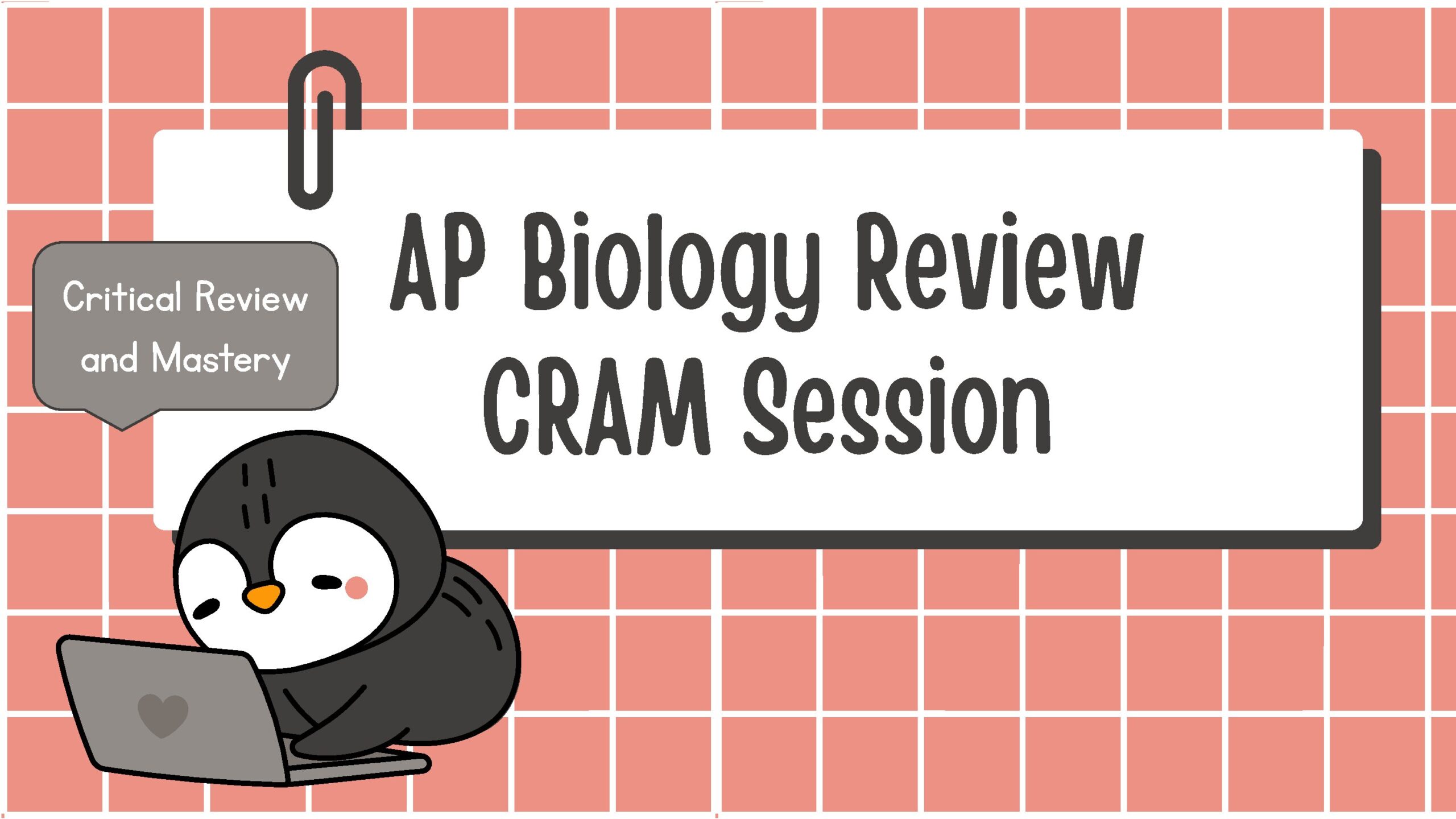 AP Biology Cram Review Session 2026 CED