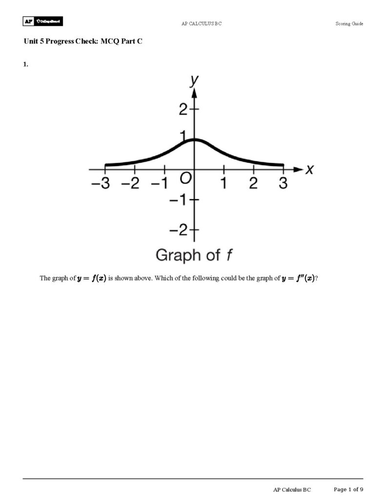 AP Calculus BC Unit 5 Progress Check MCQ Part C
