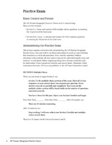AP Human Geography 2020 Practice Exam with MCQs and Notes
