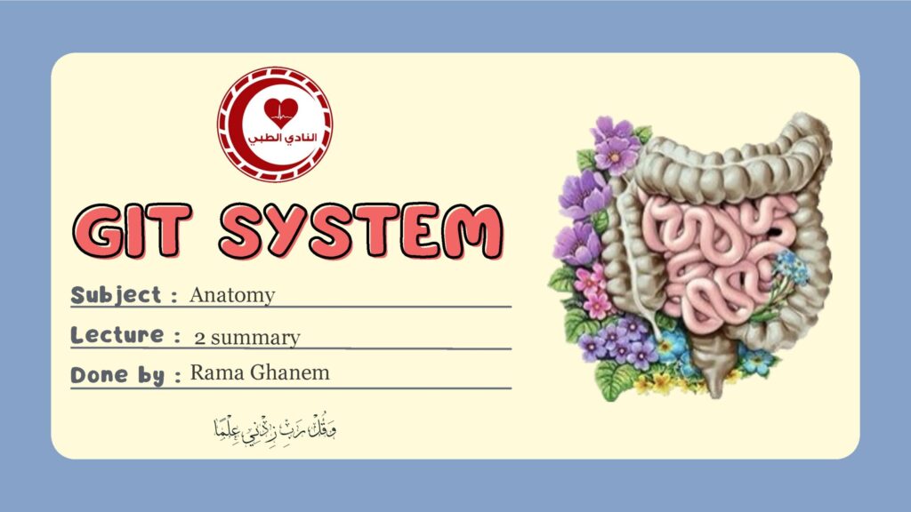 Anatomy Lecture 2 Summary on Salivary Glands