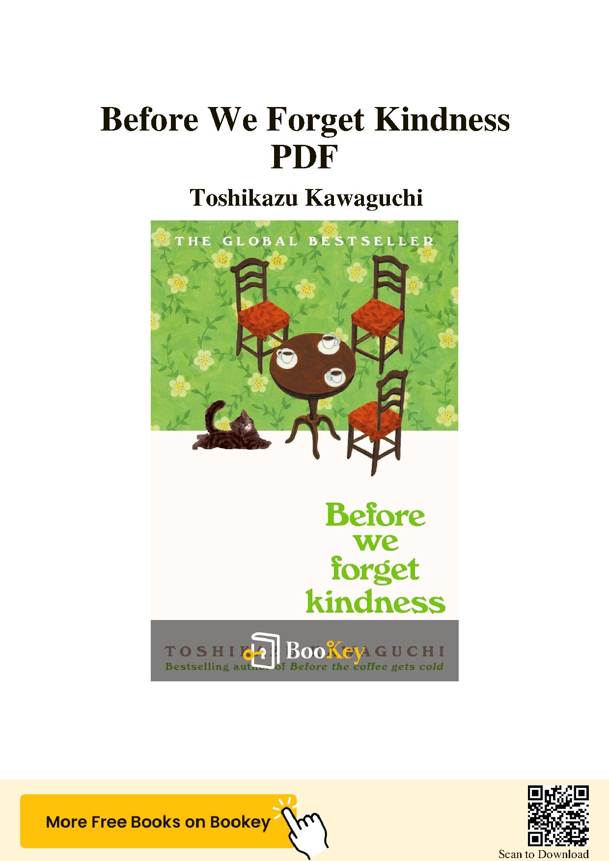 Before We Forget Kindness by Toshikazu Kawaguchi
