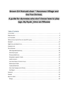 Brown Girl Natsuki-chan Guide to Haramase Village