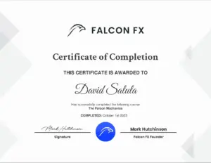 Certificate of Completion for The Falcon Mechanics
