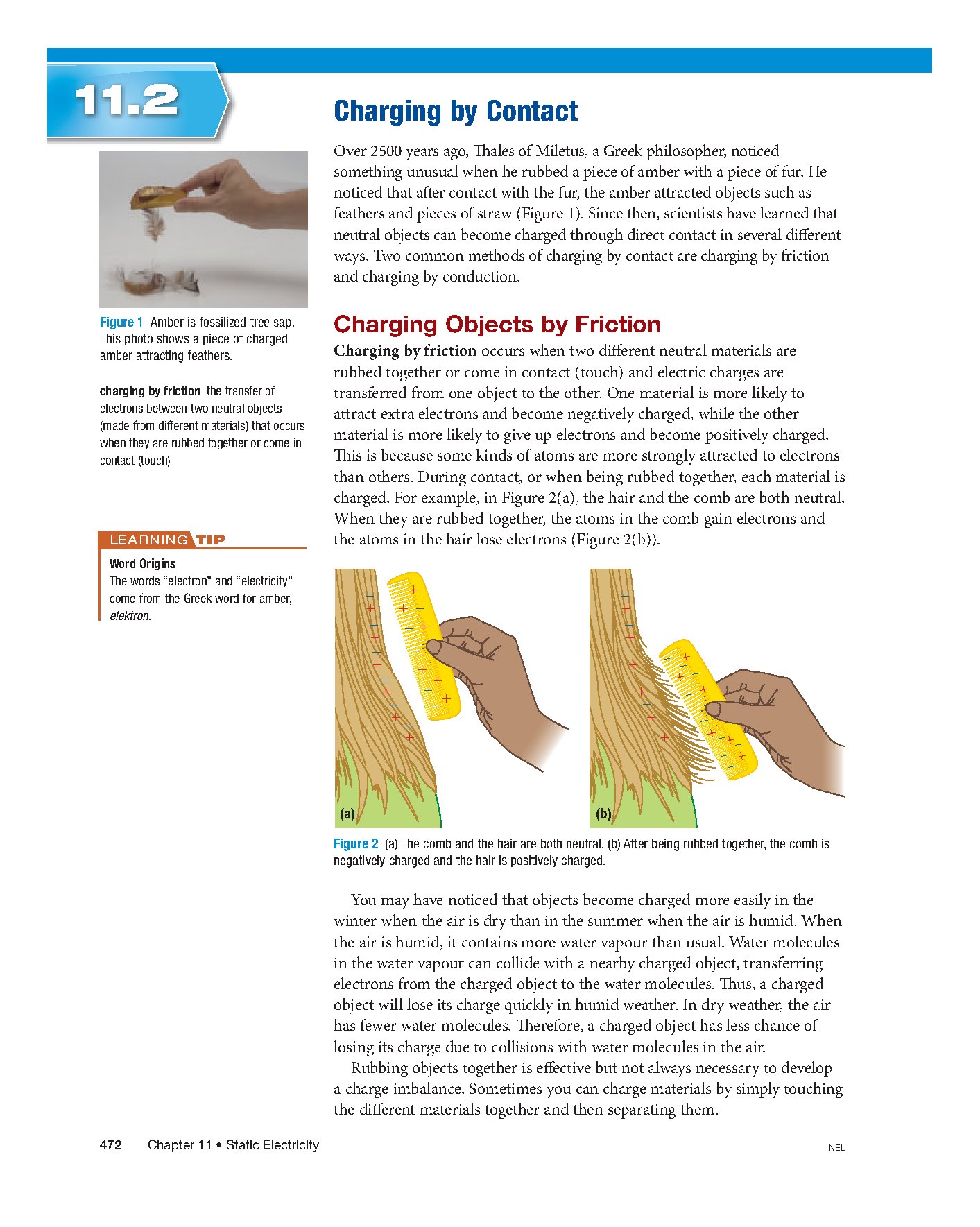 Charging by Contact in Static Electricity Concepts