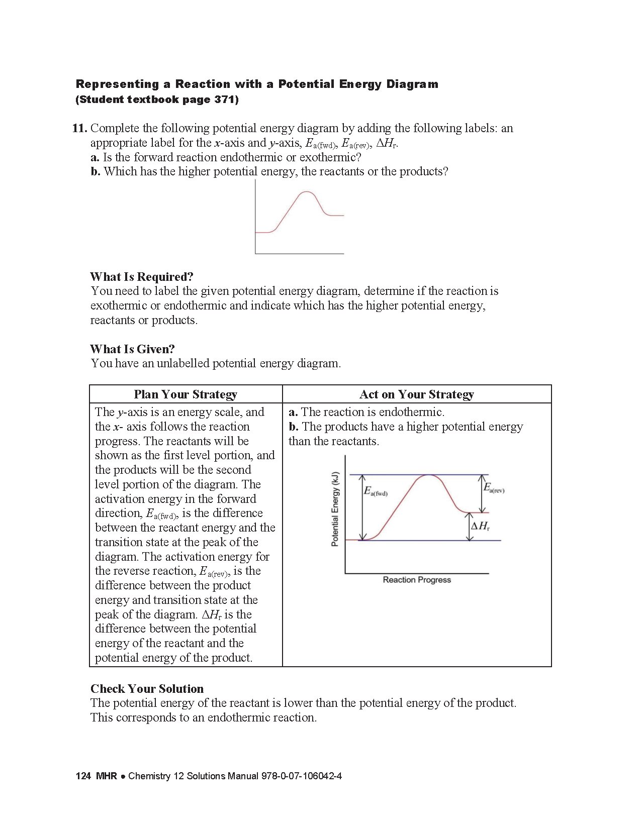 Chemistry 12 Solutions Manual MHR