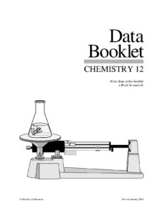 Data Booklet Chemistry 12 Edition