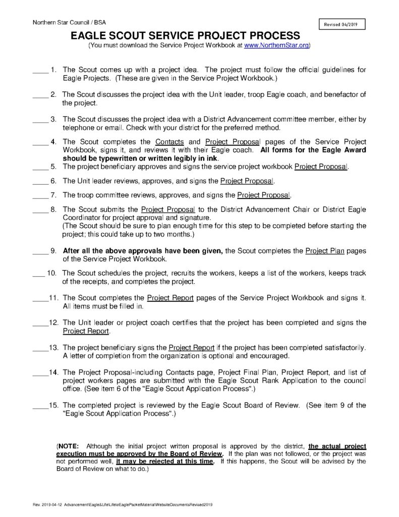 Eagle Scout Service Project Guidelines and Leadership Tips