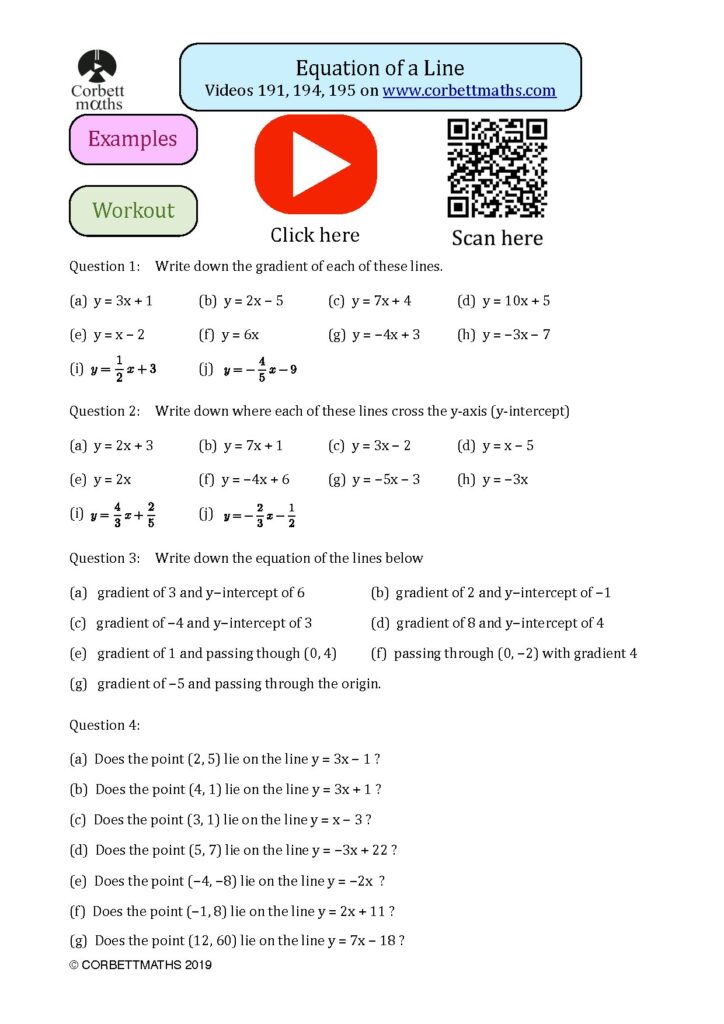 Equation of a Line: Understanding Linear Relationships