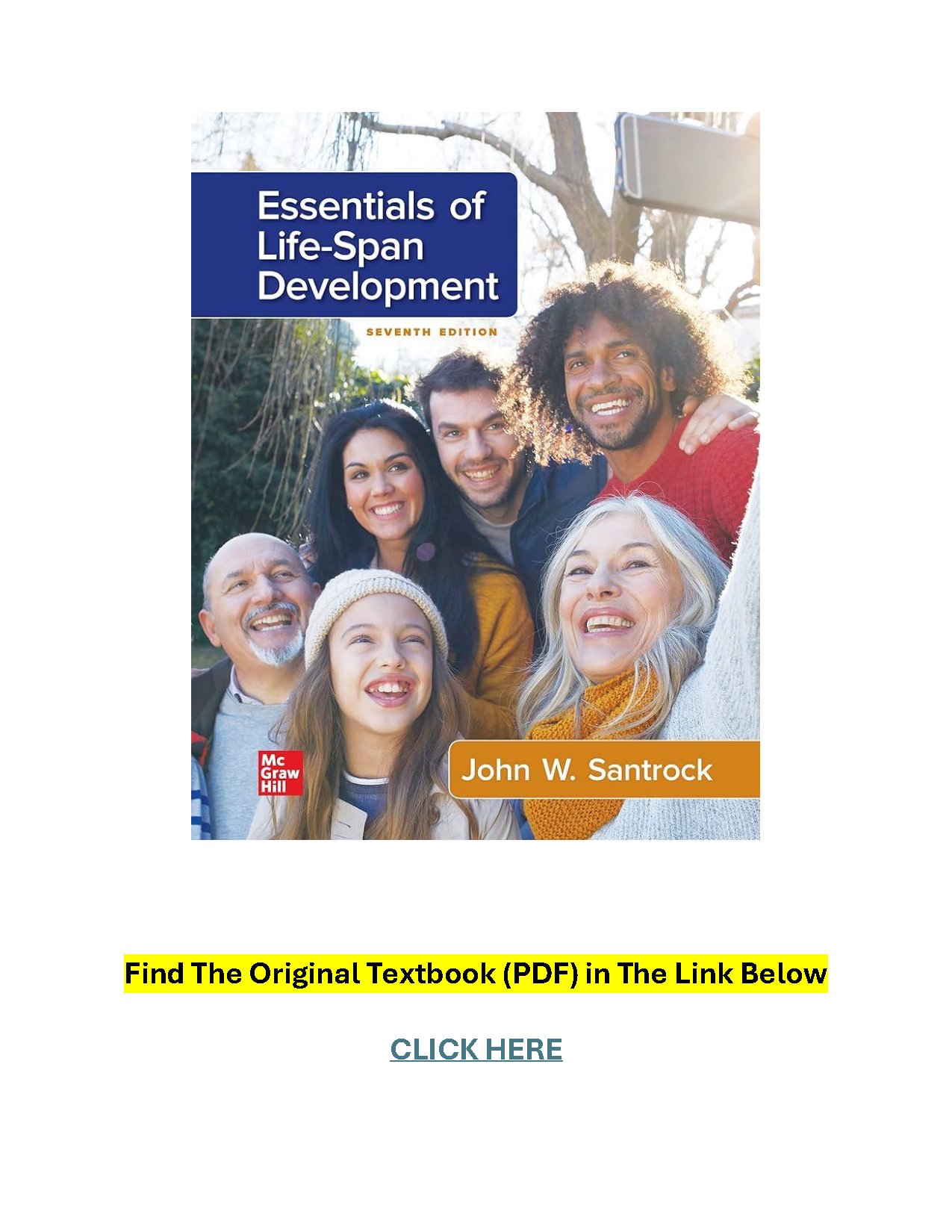Essentials of Life-Span Development 7th Edition by John W. Santrock