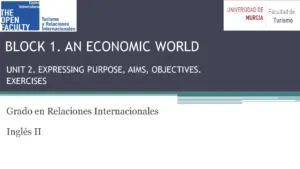 Expressing Purpose Exercises for International Relations