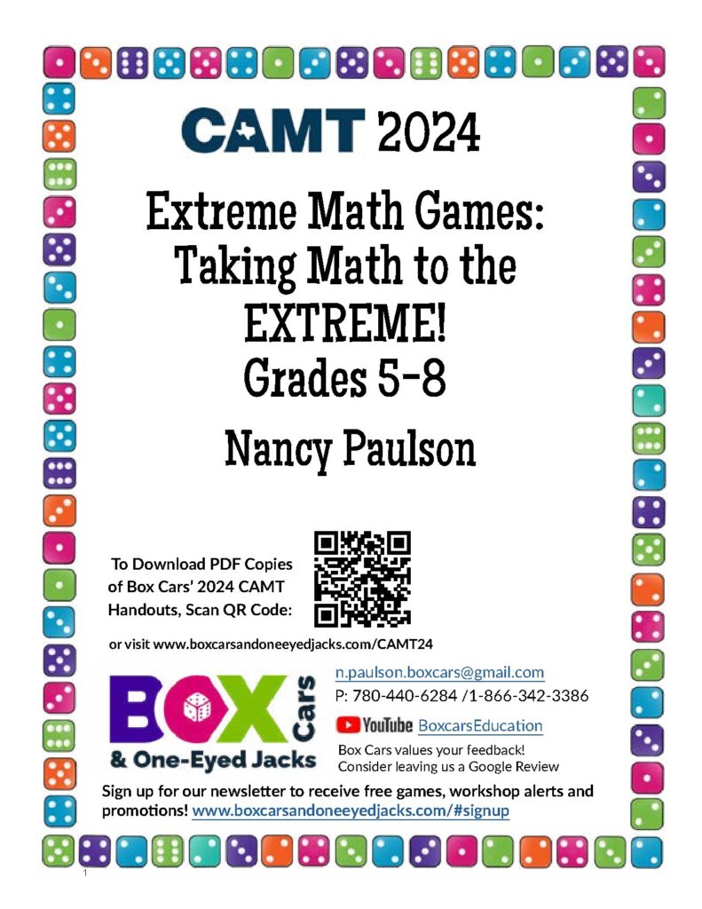 Extreme Math Games for Grades 5-8