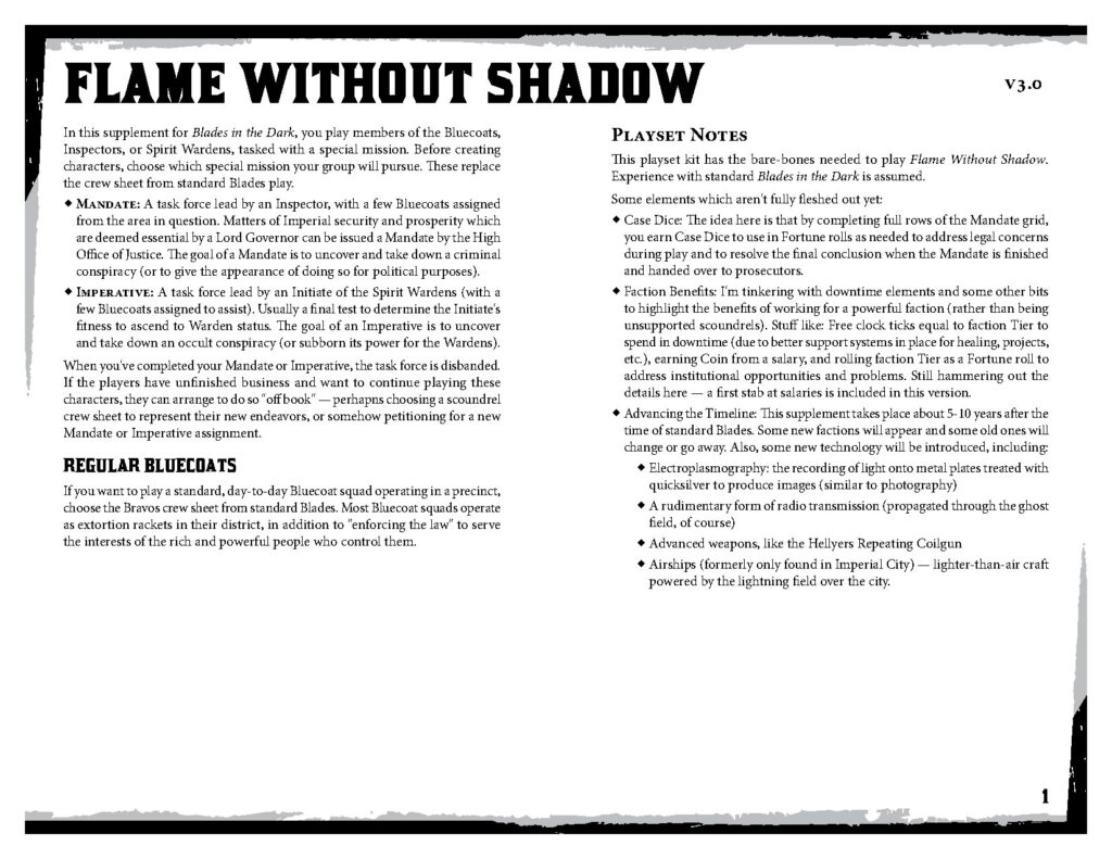 Flame Without Shadow V3 for Blades in the Dark
