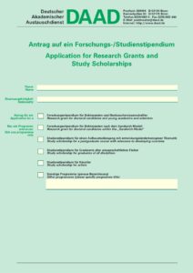 Forschungsstipendium für Doktoranden und Nachwuchswissenschaftler