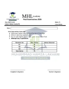 Grand Mock Geography Exam 2026
