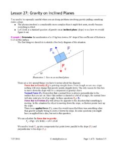 Gravity on Inclined Planes: Acceleration and Friction Analysis