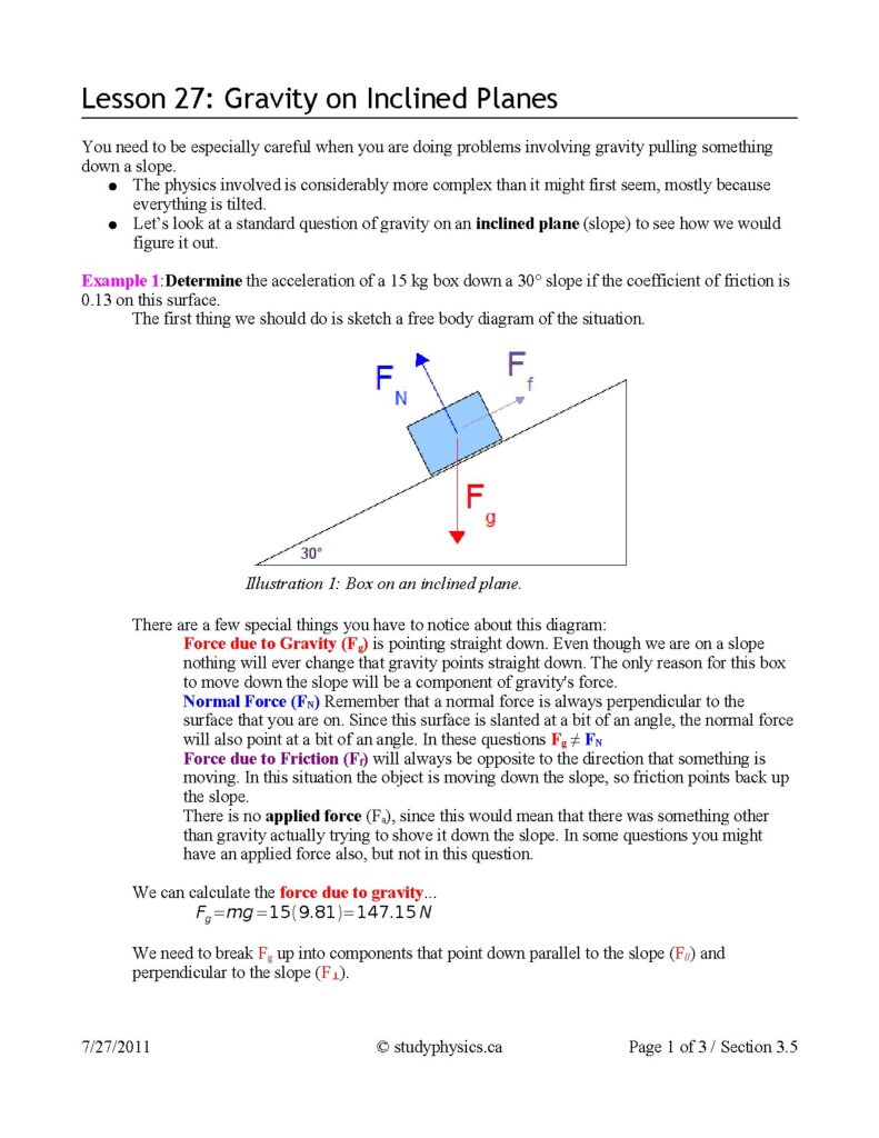 Gravity on Inclined Planes: Acceleration and Friction Analysis