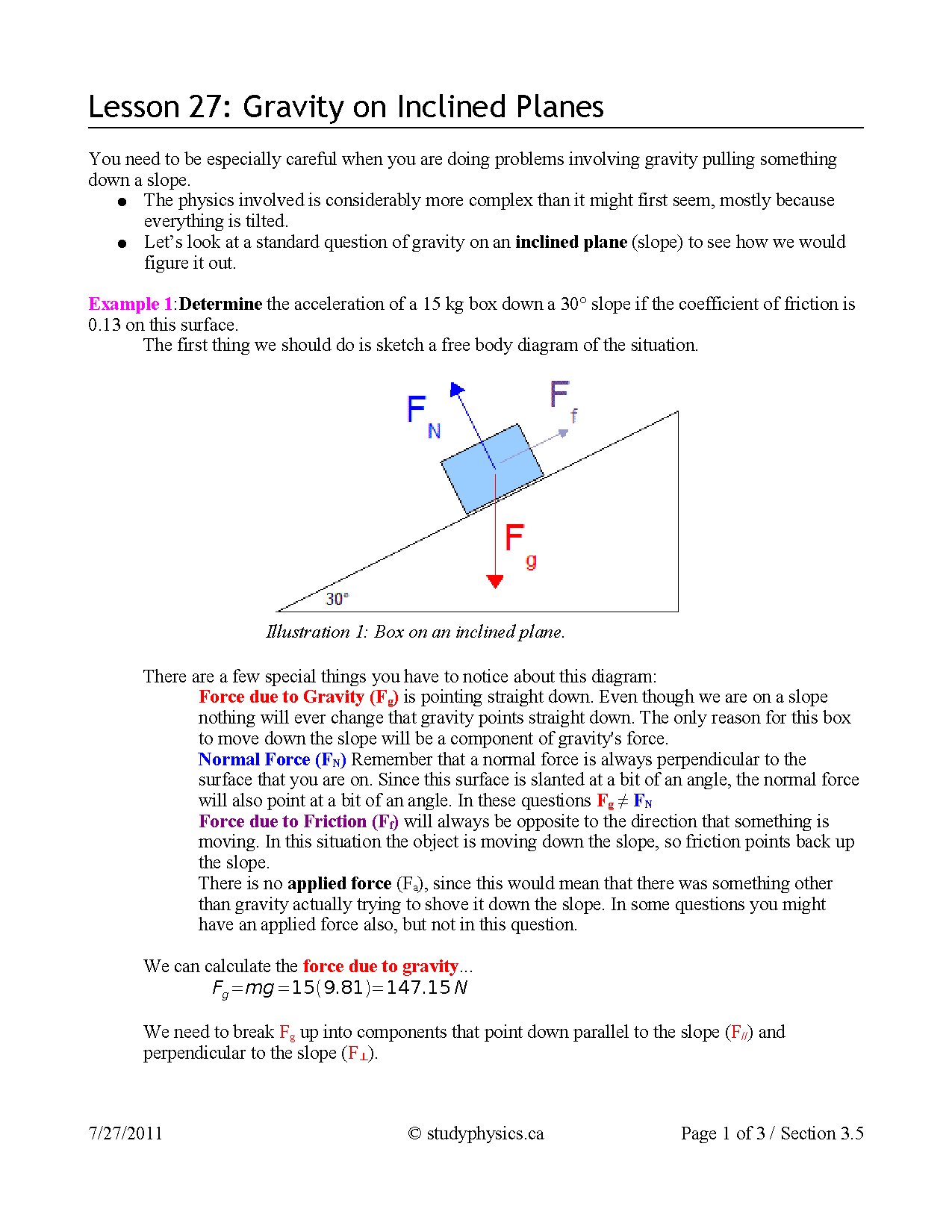 Gravity on Inclined Planes: Acceleration and Friction Analysis