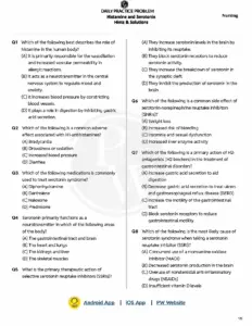 Histamine and Serotonin Nursing Study Guide