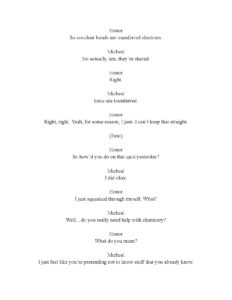Honor Society Acting Scene Analysis