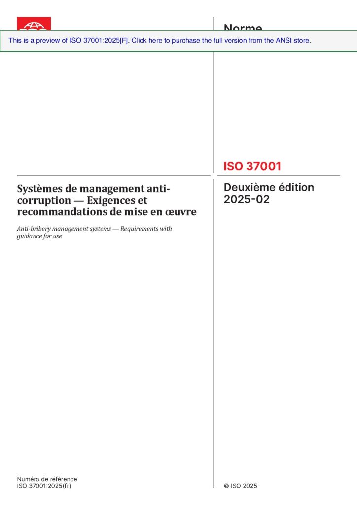 ISO 37001:2025 Anti-Bribery Management Systems