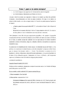 Introducción a la Unión Europea