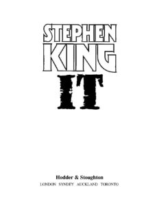 It by Stephen King: A Horror Novel Overview