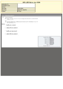 JEE Main 2026 January 22 Shift 2 Question Paper