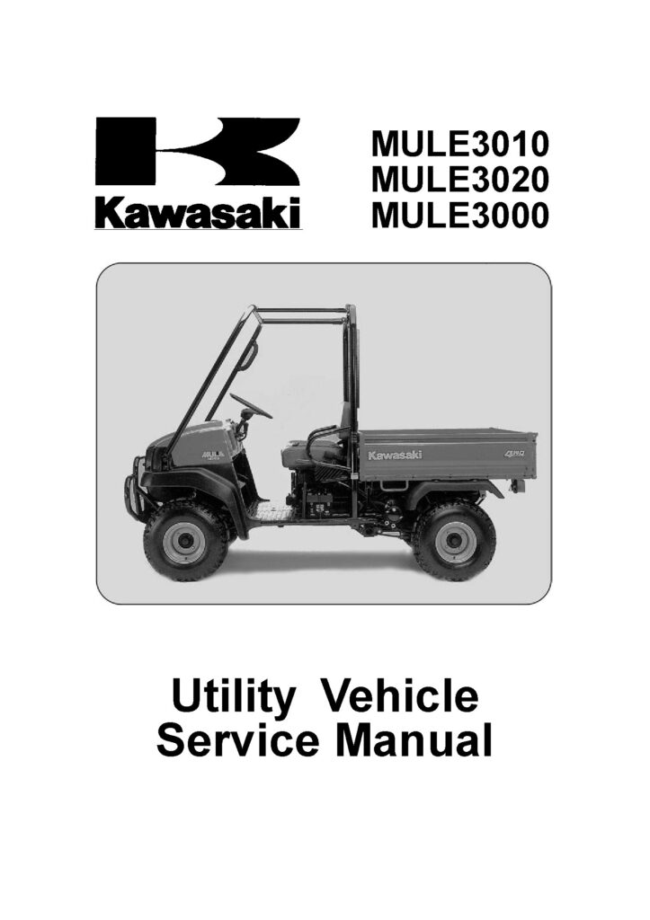Kawasaki Mule 3010 Utility Vehicle Service Manual