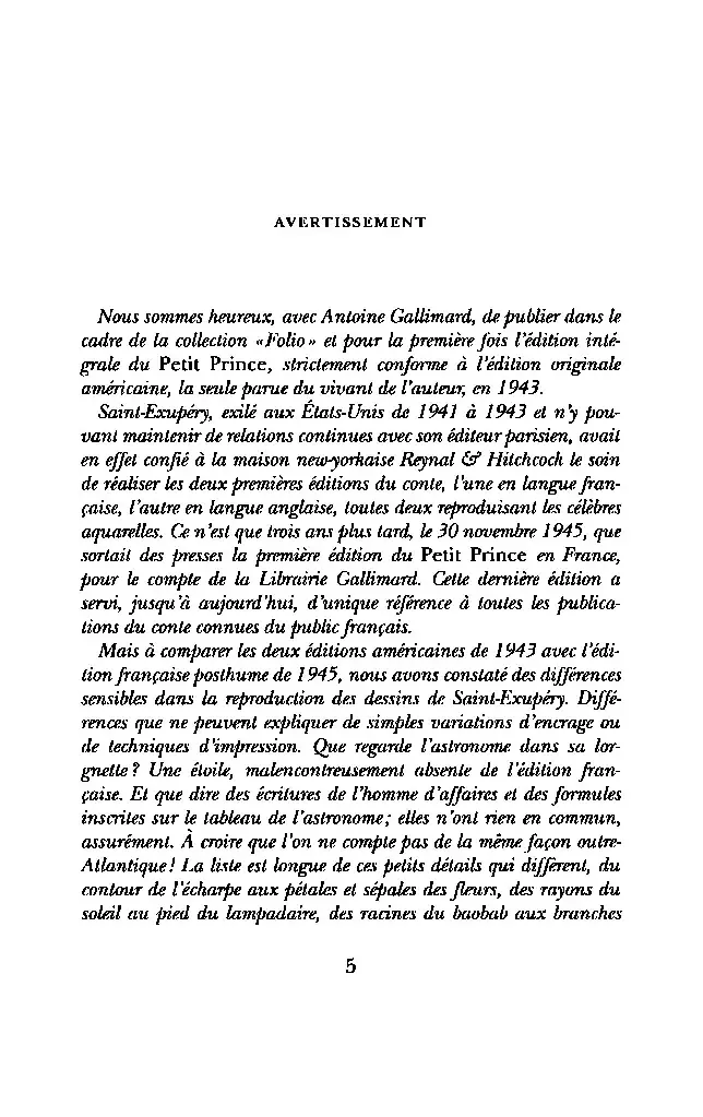 Le Petit Prince by Antoine de Saint-Exupéry