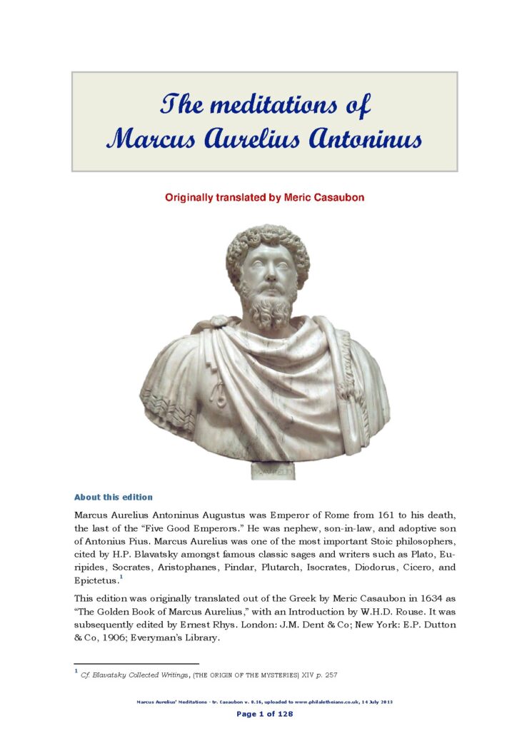 Meditations by Marcus Aurelius Antoninus