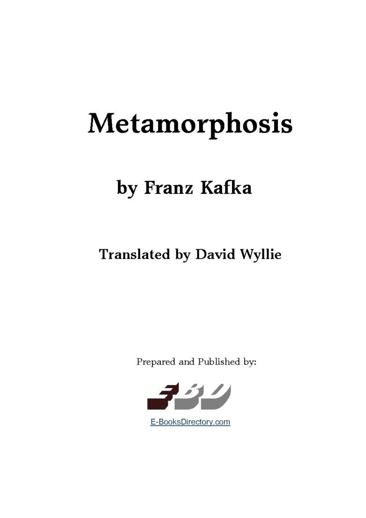Metamorphosis by Franz Kafka
