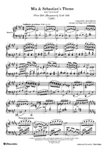 Mia & Sebastian's Theme Piano Sheet Music