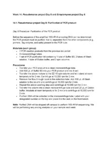 Microbiology Lab Procedures for Week 14