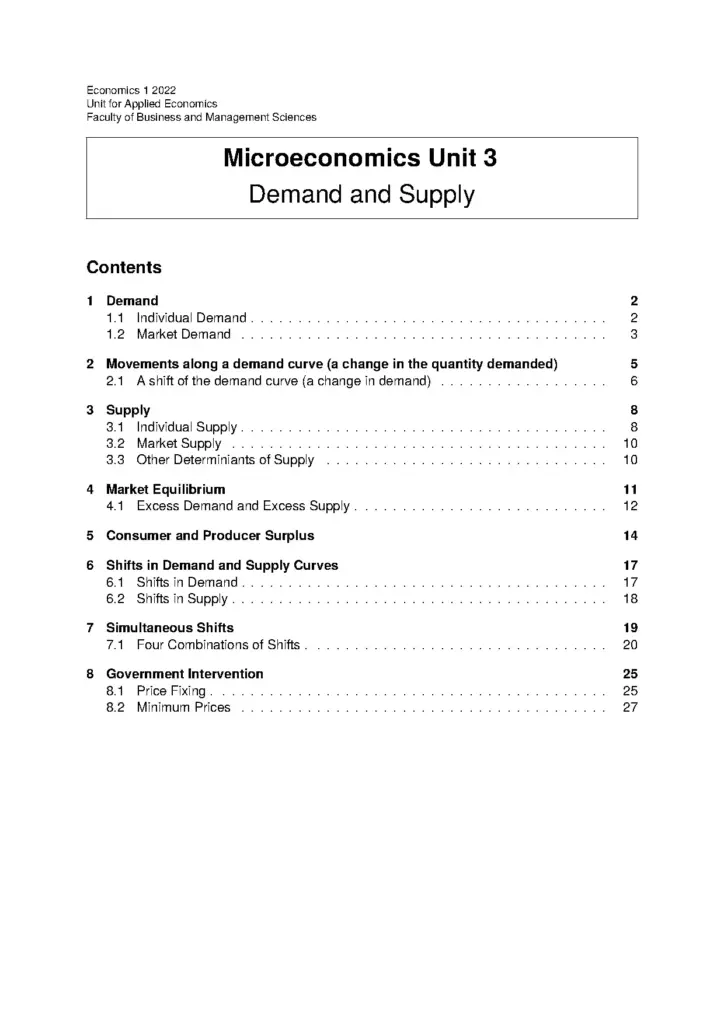 Microeconomics Unit 3 Demand and Supply Notes 2025 (2)