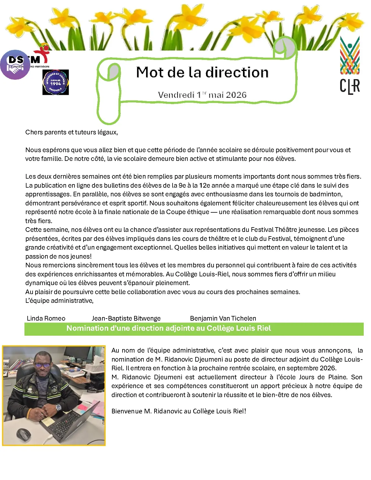 Mot De La Direction 1er Mai 2026 (3)