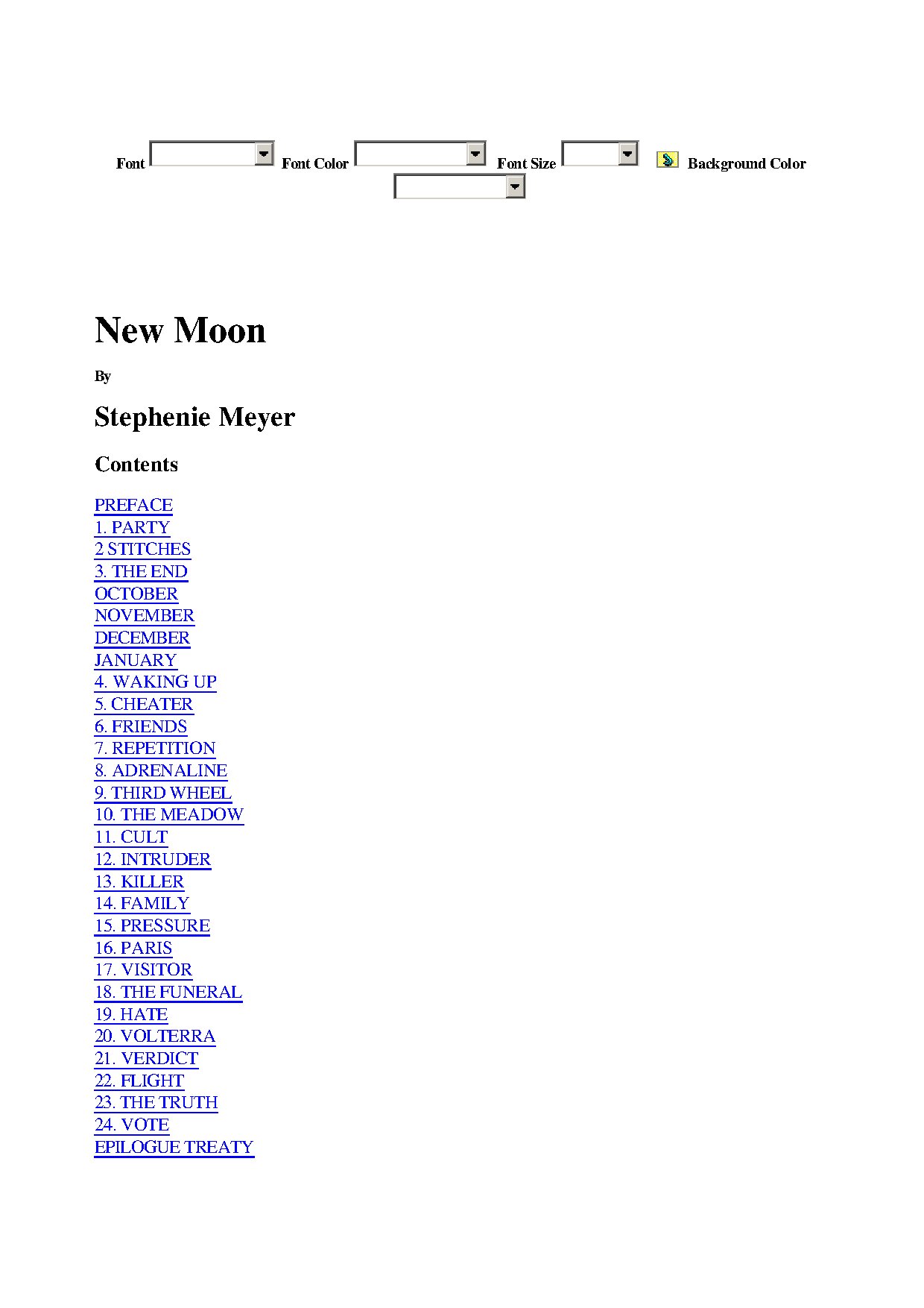 New Moon by Stephenie Meyer
