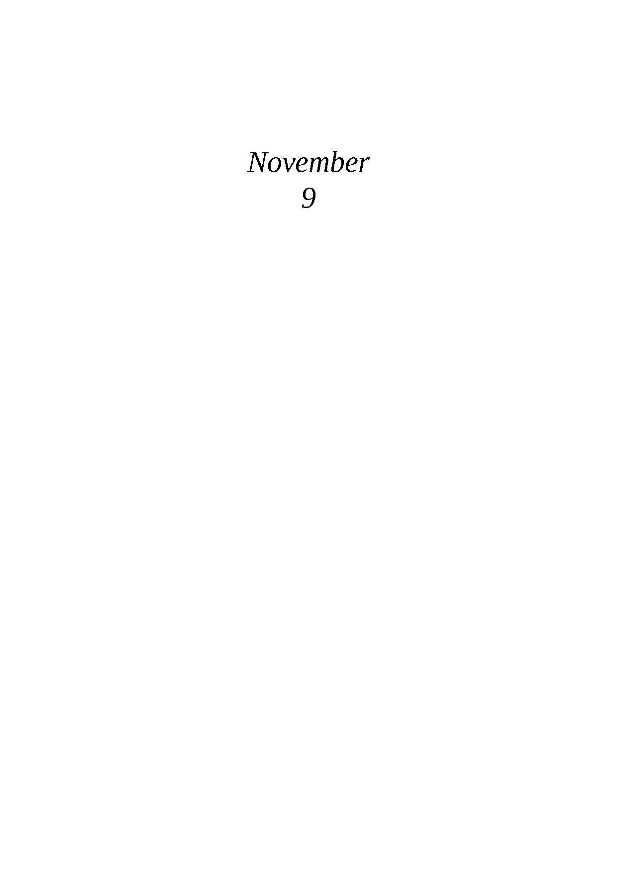 November 9 by Colleen Hoover